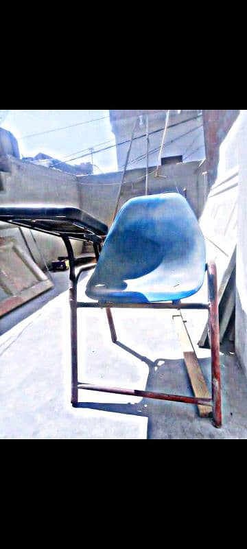 Student Chair , Study Chair , School Chair , Plastic Chair Iron Frame 3