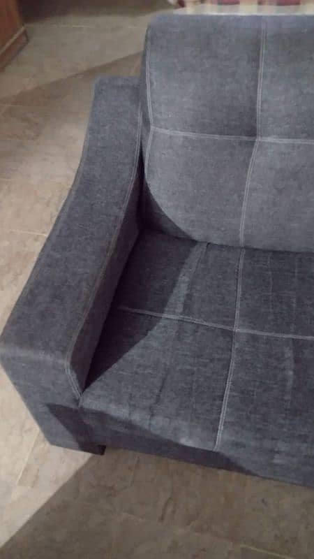 7 Seater Grey Jute Sofa 3