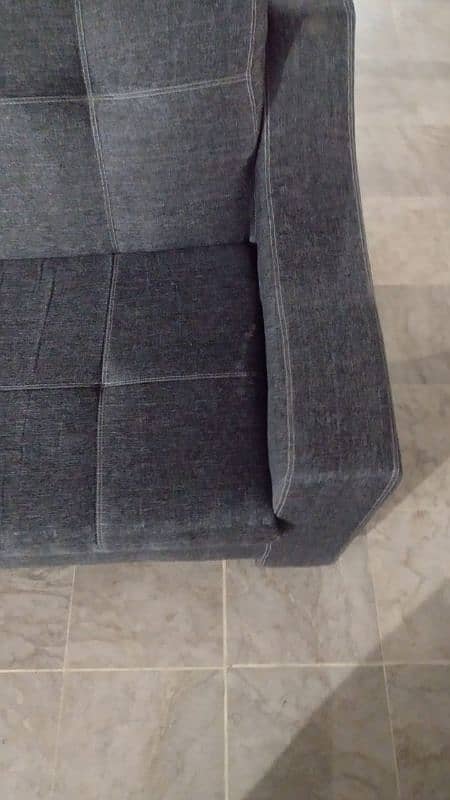 7 Seater Grey Jute Sofa 4