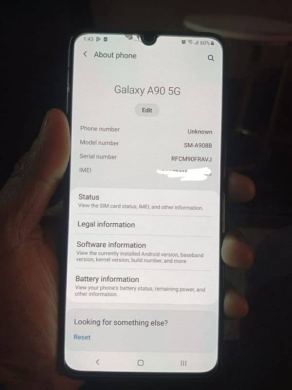 Samsung A90 5G 10/8 Condition 1