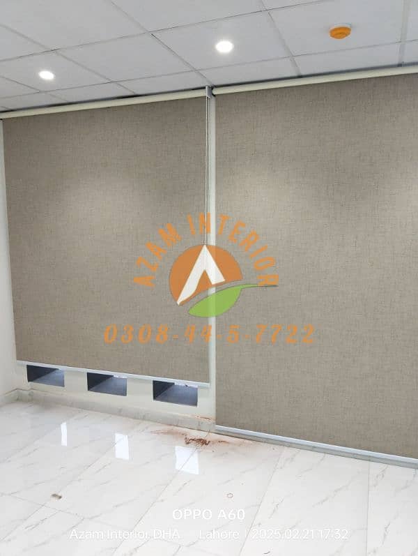 Roller blinds All types of window blinds Glass paper wooden floor Azam 13