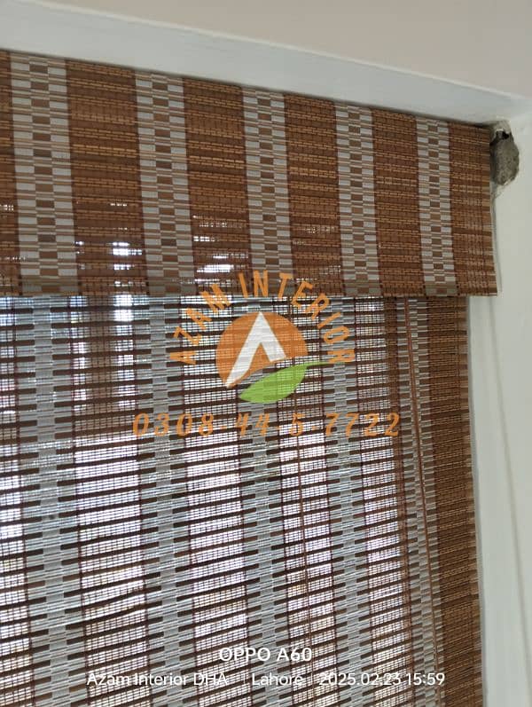 Roller blinds All types of window blinds Glass paper wooden floor Azam 15