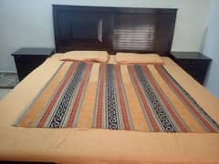 king size wooden double bed for sale in good condition