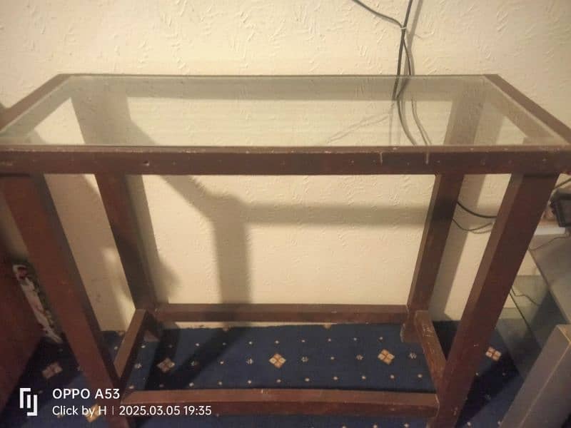 used side table and tv trolley 0