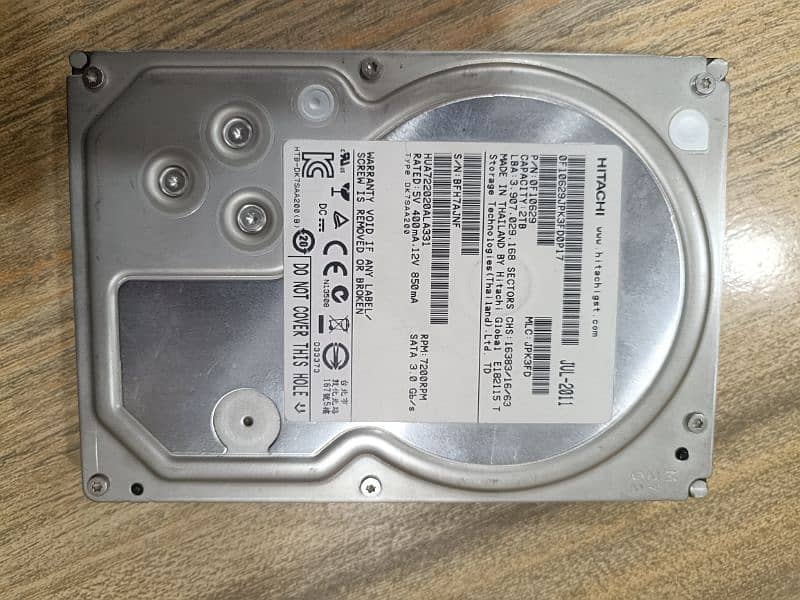 2TB Hitachi Hard Disk || Full Of Games 3