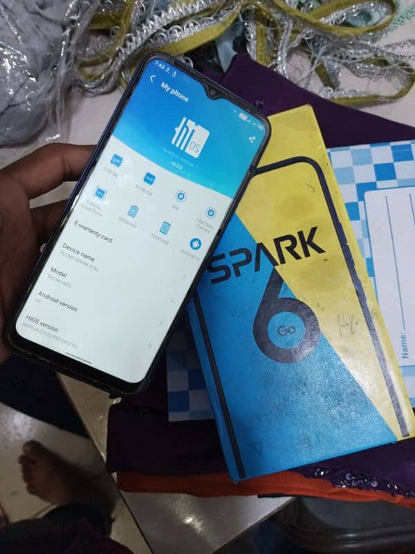 Tecno spark 6 Go content (03100044654) 4