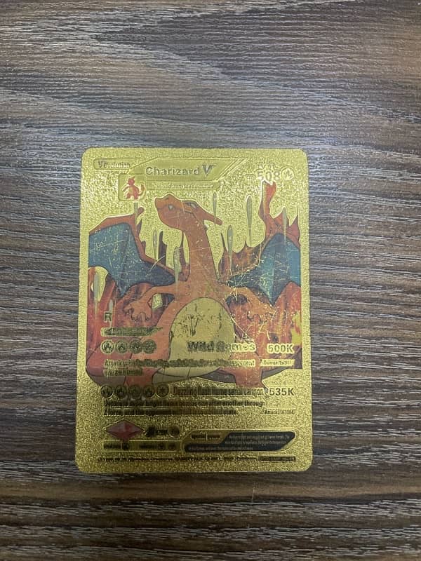 Golden Pokemon card 0