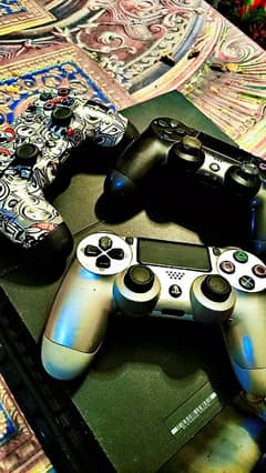 PS4 with controller