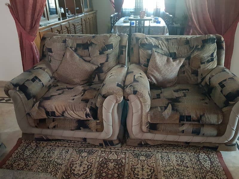 06 seater sofa set family used for sale 0