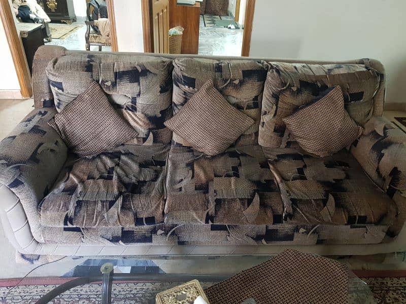 06 seater sofa set family used for sale 1