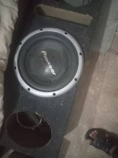 pioneer subwoofer 12inch high deep bass good sound pioneer