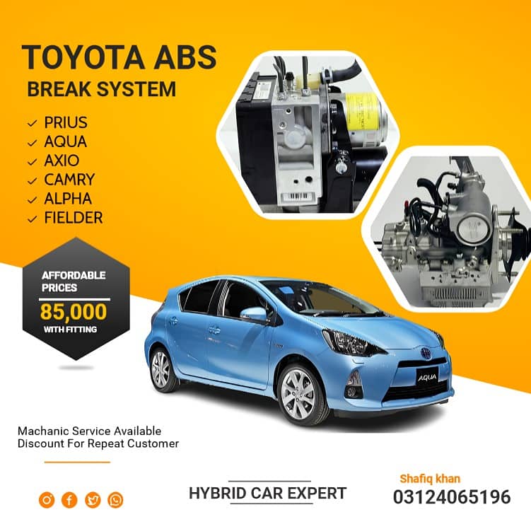 Toyota Aqua Toyota Prius Abs Unit Available 0