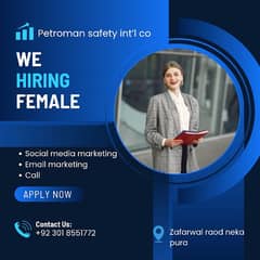 Urgent required female email marketing