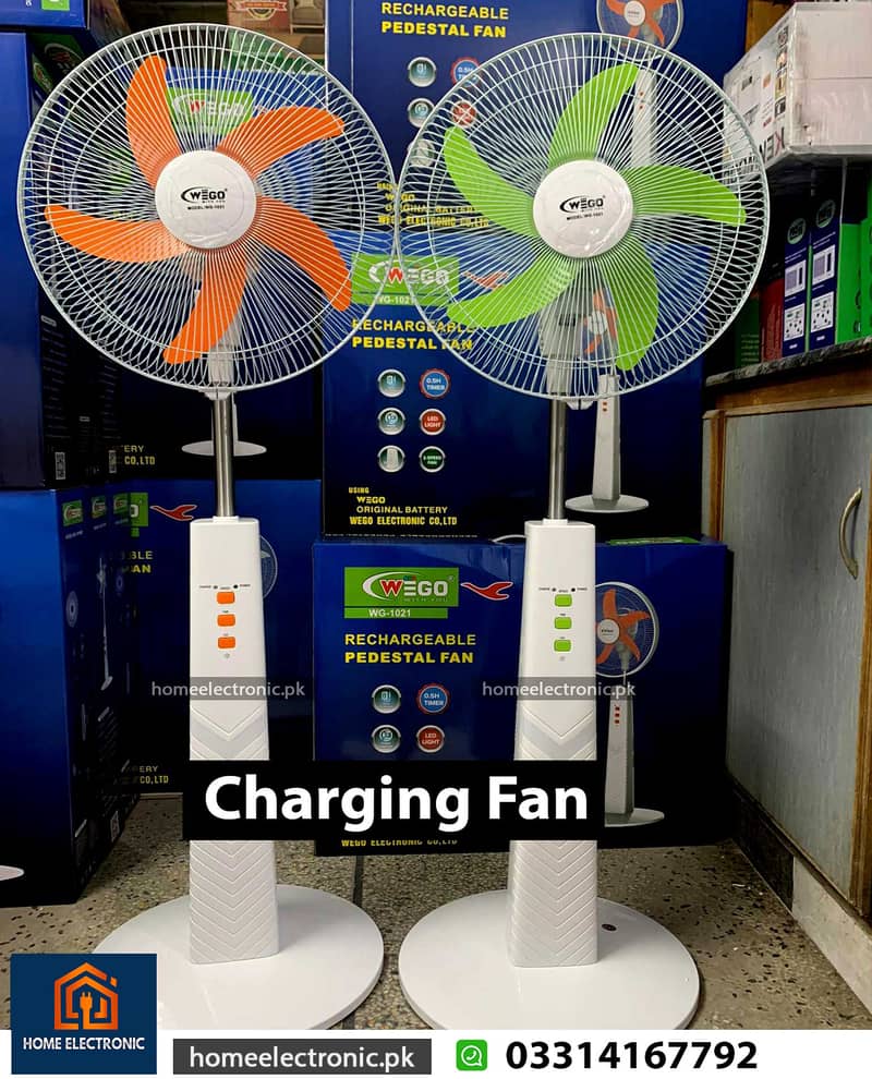 Imported Rechargeable Fan / Charging Fan / Table Fan / ACDC Fan 4