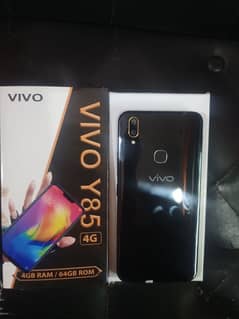 vivo y85 (4/64) ram full new with box and and charger lush condition