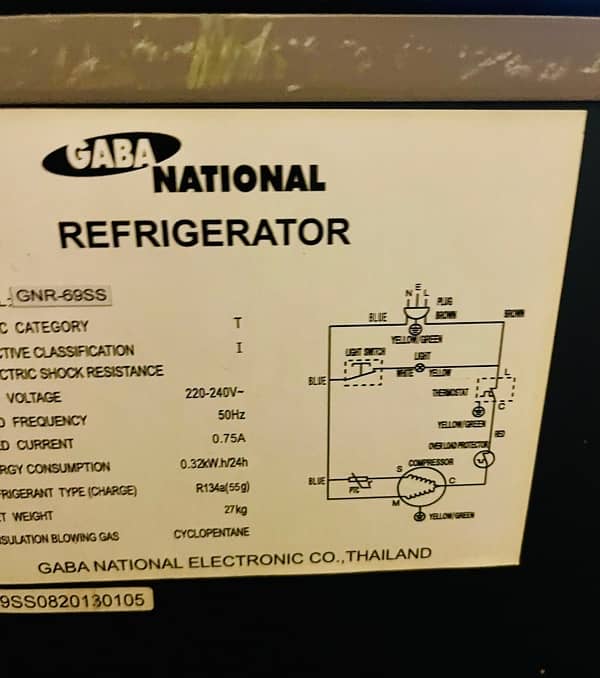 Gaba National Mini Fridge Freezer 1