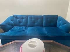 7 seater velvet sofa set