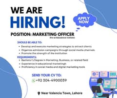 Digital Marketing Officer