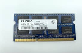 4 GB RAM 2GB + 2 GB genuine branded 2 modules