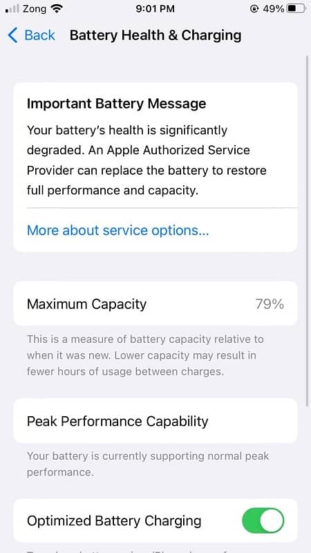 iPhone 8 all ok battery 79 5