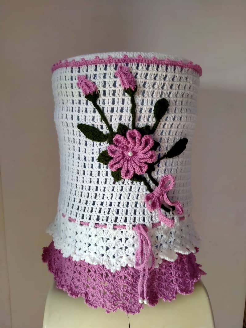 Handmade crochet dispenser bottle cover 5