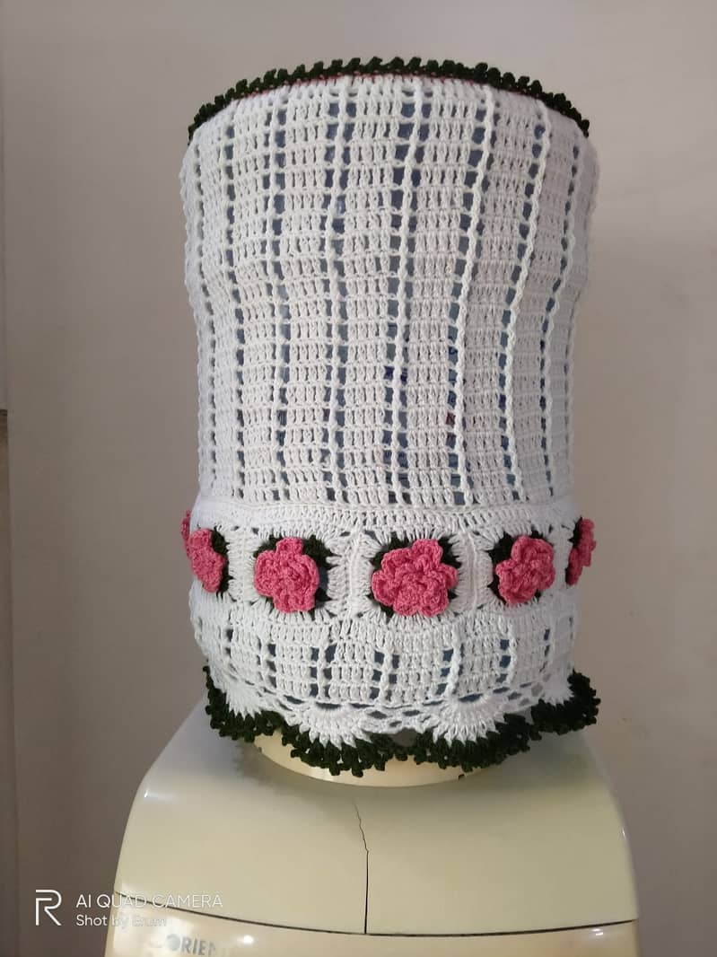 Handmade crochet dispenser bottle cover 8