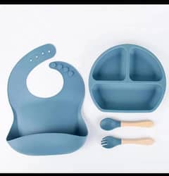 Baby feeding silicone set