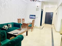 F-11 Markaz Brand New 2 Bed 2Bath Tv Lounge Kitchen Car Parking Fully Furnished Apartment Available For Rent