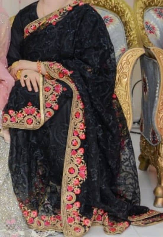 black net saree 0