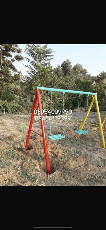 monkey bar, merry go round, slide, swing 13