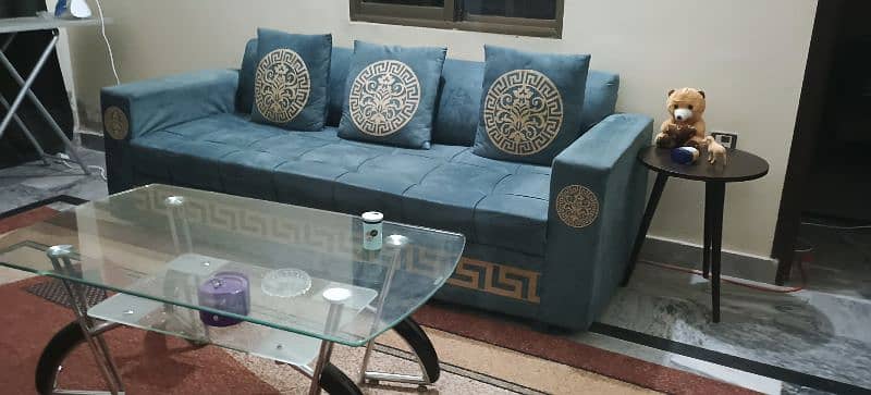 Modern 5 seater sofa with Motifs for sale 0