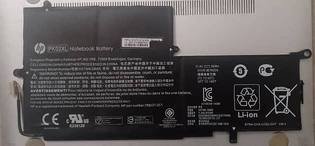 PK03XL Battery HP Spectre LAPTOP 0