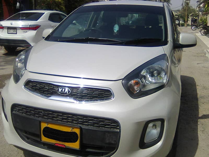 KIA PICANTO MODEL 2020 AUTOMATIC MILKY BEIGE COLOUR BEHTREEN CONDITIO 0