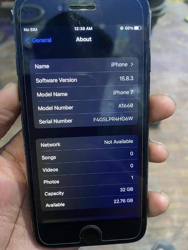 IPHONE 7 FOR SELL 32 gb PTA approve 2