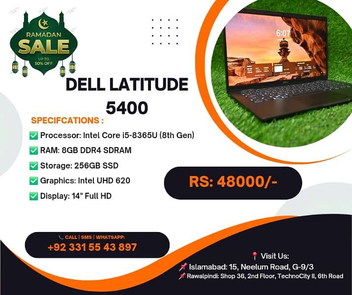 Dell Latitude 5400 - Intel Core i5 (8th Gen) | 8GB RAM | 256GB SSD 0