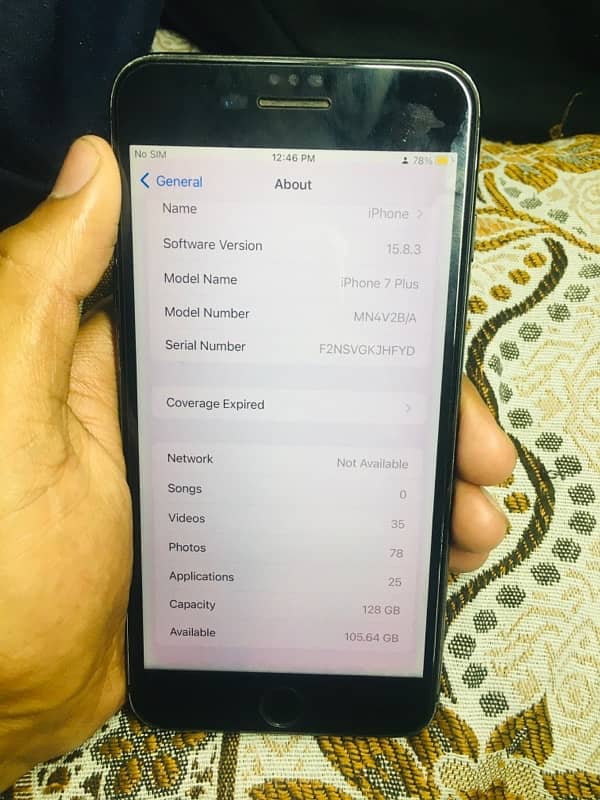 iphone 7plus 128gb PTA approved 7