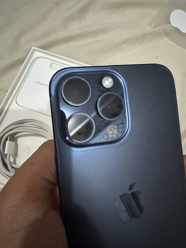 iPhone 15 pro max blue titanium 2