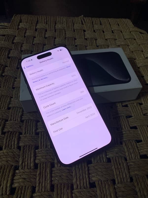 iPhone 15 Pro 128gb PTA Approved 3