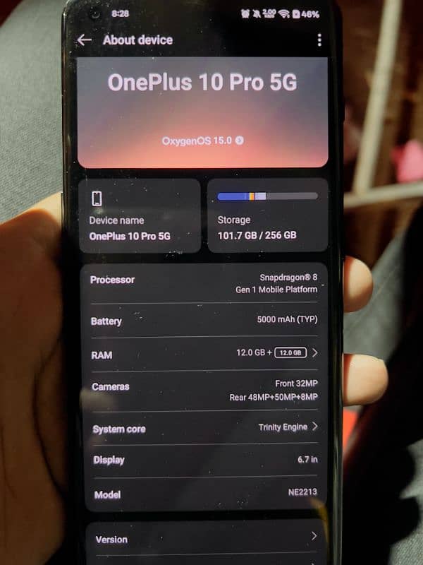 one plus 10 pro 12/256GB 4