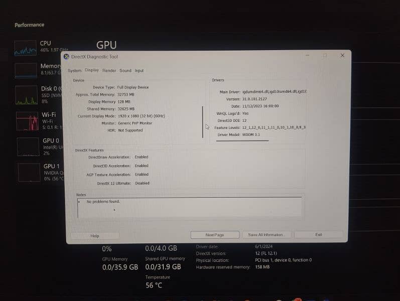 Dell Precision 5540 i9 9th gen H processor 64gb Ram 4gb Graphic Card 8