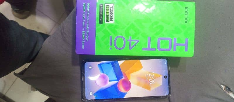 infinix hot 40i rem 16/128 with box 8