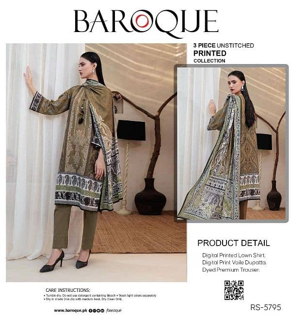 3 Piece Suit Unstitched Lawn Eid Collection 9