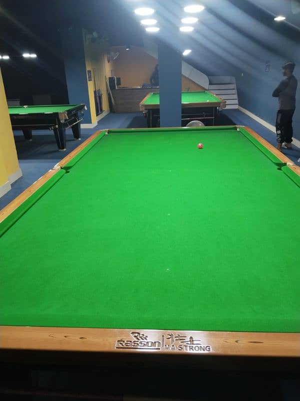 we have all types of snooker tables, Rasson, wiraka, star, shender 5