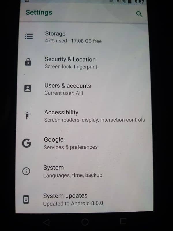 moto z force 4Gb Ram 32Gb Rom 5