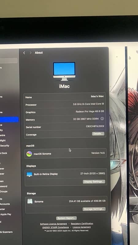 Apple iMac 2019 core i9 32gb 0