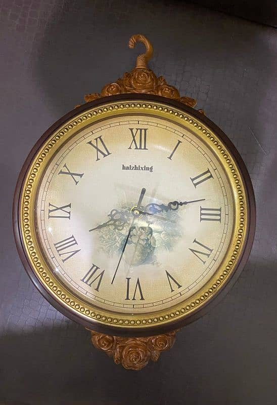 Scratch less wall hanging wooden Clock 2