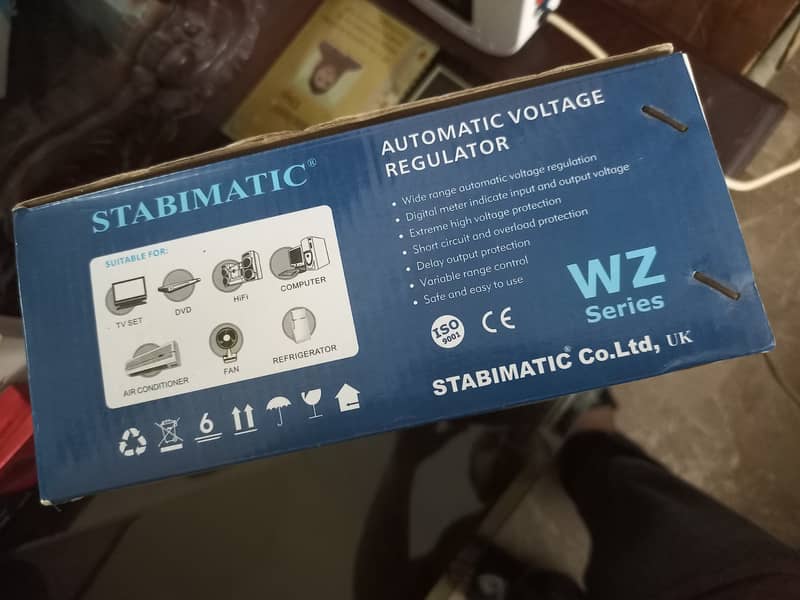 STABIMATIC WZ1-2000 AUTO VOLTAGE REGULATOR 2000VA ULTRASLIM STABILIZER 4