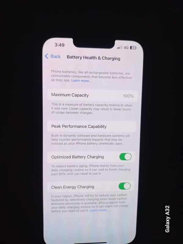 I phone 13 pro double pta Approved 256 gb battery health 100 4