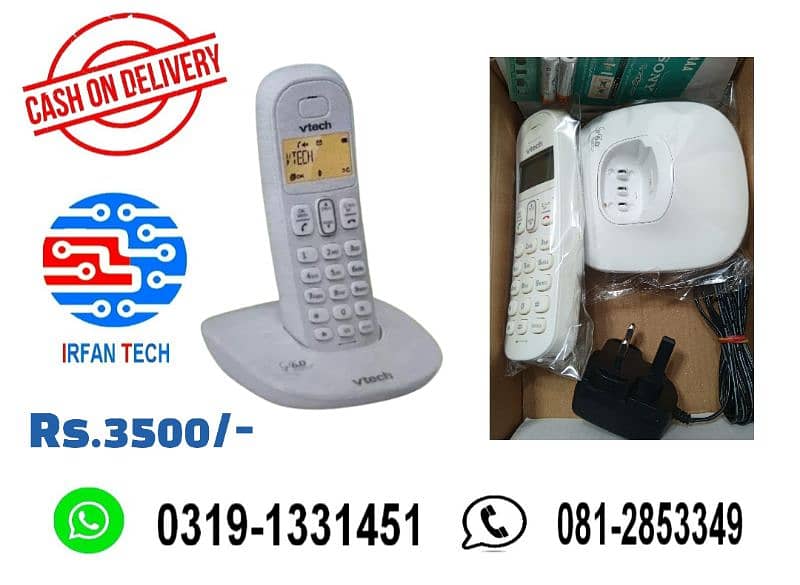 PTCL Landline Digital Cordless/Wireless Telephone with Answer Machine. 1