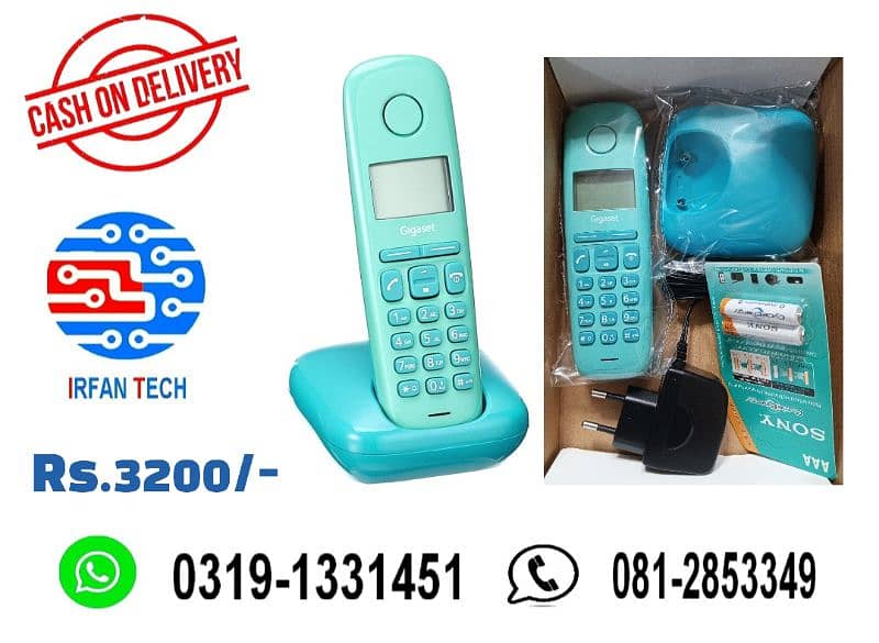 PTCL Landline Digital Cordless/Wireless Telephone with Answer Machine. 7